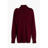 Cutout Cashmere Turtleneck Sweater