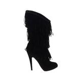 Christian Louboutin Boots: Black Solid Shoes - Women's Size 40 - Closed Toe