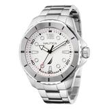 Nautica Men's Koh May Bay Stainless Steel 3-Hand Watch Multi, OS