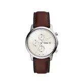 Fossil Men's Minimalist Chronograph Brown Eco Leather Watch