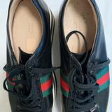 Gucci Shoes | Gucci Peggy Platform Sneakers | Color: Black/White | Size: 10.5