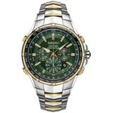 Seiko Men's Chronograph Solar Coutura Radio Sync Two-Tone Stainless Steel Bracelet Watch 45mm