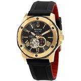 Bulova Marine Star Automatic Black Dial Men s Watch 98A272