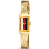 Gucci G-Frame White, Red and Blue Dial Stainless Steel Women's Watch YA147511 YA147511