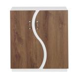 Serendipity Cabinets White - White & Distressed Walnut Deora Cabinet