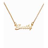 Limoges Jewelry Girls' Necklaces Gold - 14k Gold-Plated Script Personalized Name Pendant Necklace