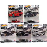2022 Hot Wheels Retro Entertainment Fast & Furious Premium Set of 5 1/64 Diecast Model Cars