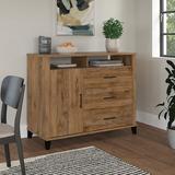 Bush Furniture Somerset 48" Wide 3 Drawer Sideboard Wood in Brown, Size 39.0 H x 48.0 W x 21.0 D in | Wayfair STV148FWK-Z1