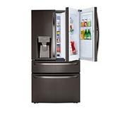 30 cu. ft. Smart French Door Refrigerator with Door-in-Door® and Craft Ice™ Maker - Black Stainless Steel