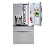 23 cu. ft. Smart Counter-Depth French Door Refrigerator with Door-in-Door® and Craft Ice™ Maker - Stainless Steel