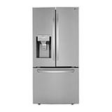 25 cu. ft. Smart French Door Refrigerator with PrintProof™ Stainless Steel and Ice & Water Dispenser - Stainless Steel