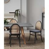 Manhattan Comfort Dining Chairs Black - Black & Gray Paragon Dining Chair - Set of Two