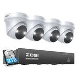 ZOSI 8Ch 5Mp Poe Nvr Video Enabled Dusk to Dawn Outdoor Security Wall Pack w/ Motion Sensor (pack of 4) in White | Wayfair 8SN-2255AW4-20-US-A10