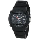 Men s 10-Year Battery Sport Analog Watch Black Resin Strap