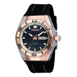 TechnoMarine Men's Watches - Black Dial & Rose Goldtone Cruise Silicone-Strap Watch
