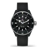Rado Captain Cook High-tech Ceramic Rubber Titanium Black Dial Watch