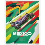 Sergio Perez Oracle Red Bull Racing 16'' x 20'' Mexican GP Print