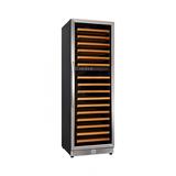 Eurodib USF168D 24" One Section Commercial Wine Cooler w/ (2) Zones, 154 Bottle Capacity, 110v, Black
