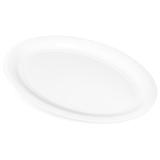 Carlisle 4384002 21" x 15" Oval Catering Platter - Melamine, White
