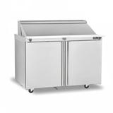Delfield 4448NP-18M 48" Sandwich/Salad Prep Table w/ Refrigerated Base, 115v, Stainless Steel