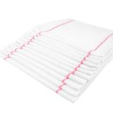 Ritz H45S-21 Rectangular Striped Kitchen Towel - 14 1/2" x 25 1/2", Cotton, White/Red