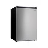 Danby DCR045B1BSLDB-3 4 1/2 cu ft Compact Refrigerator & Freezer w/ Solid Door - Black/Stainless, 115v, Silver