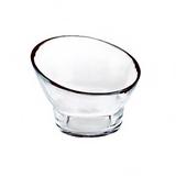 Front of the House DBO060CLG23 5 oz Round Kaleidoscope Sauce Dish - Glass, Clear, Clear