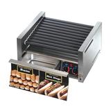 Star 30STBD 30 Hot Dog Roller Grill w/ Bun Storage - Slanted Top, 120v, Stainless Steel