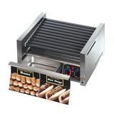 Star 45SCBDE 45 Hot Dog Roller Grill w/ Bun Storage - Slanted Top, 120v, Stainless Steel