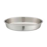 Winco 202-WP 6 qt Oval Chafer Water Pan, Stainless, Silver