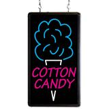 Winco 92005 LED Hanging "Cotton Candy" Sign w/ 3 ft Chains - Aluminum Frame, 120v