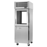 Turbo Air PRO-26R-GSH-PT-N 29" One Section Pass-Thru Refrigerator, (1) Solid Door & (1) Glass Door, 115v, 1 Section, Stainless Steel, Silver