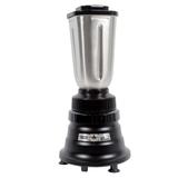 Waring BB155S Countertop Drink Commercial Blender w/ Metal Container, 44-oz. Stainless Steel Container, Removable Blade, Black, 120 V