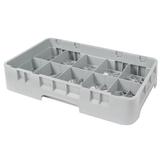 Cambro 10HC258151 Camrack Cup Rack - 10 Compartment, Half-Size, Soft Gray, Polypropylene