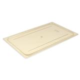 Cambro 10HPC150 H-Pan Hot Food Cover - Full-Size, Flat, Amber, Dent Resistant, Yellow