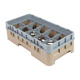 Cambro 10HS318184 Camrack Glass Rack with Extender - 10 Compartments, Beige
