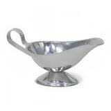Browne 515061 Gravy Boat, 8 oz, Stainless Steel, Gadroon Base