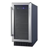 Summit ALBV15 15" Undercounter Refrigerator w/ (1) Section & (1) Door, 115v, 1 Section, 115 V, Silver