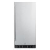 Summit FF1532BSS 14 3/4" W Undercounter Refrigerator w/ (1) Section & (1) Door, 115v, Silver