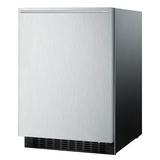 Summit FF64BXSSHH 23 5/8" W Undercounter Refrigerator w/ (1) Section & (1) Door, 115v, Silver