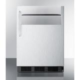 Summit SPR7BOSSTSR 23 3/4" Undercounter Refrigerator w/ (1) Door & (1) Speed Rail, 115v, Stainless Steel