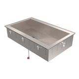 Vollrath 36451 42" Drop-In Cold Well w/ (3) Pan Capacity, Ice Cooled, Stainless Steel