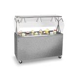 Vollrath 3872660 60" Mobile Food Bar w/ Cabinet & Stainless Top - Granite, 120v, Gray