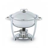Vollrath 46488 5 4/5 qt Round Chafer Dripless Water Pan - Satin-Finish, Satin Finish, 6 Quart, Silver