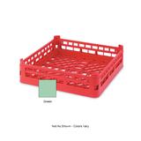 Vollrath 52670 Open-End Dishwasher Rack - Short, Full-Size, 19 3/4x19 3/4" Green