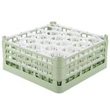 Vollrath 52707 1 Signature Lemon Drop Glass Rack w/ (20) Compartments - Green