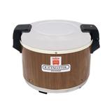 Town 56918 23 qt Electric Rice Warmer, Wood Grain Exterior Finish, 120 V, Stainless Steel