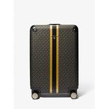 Michael Kors Metallic Logo Stripe Suitcase Black One Size