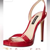 Nine West Shoes | Nine West Women's Zadie Heeled Sandal Size 11m | Color: Red | Size: 11