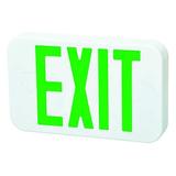 FULHAM FIREHORSE FHEX20WGEM Exit Sign,LED,Green Letter7-1/4 in. H